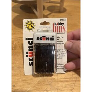Vintage Scunci Bobby Pins Pack of 72 Storage Case 1998 15361